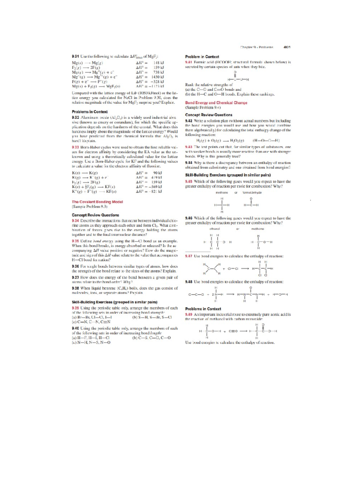 Chp 9 - end of chp questions - CHM135 - Studocu