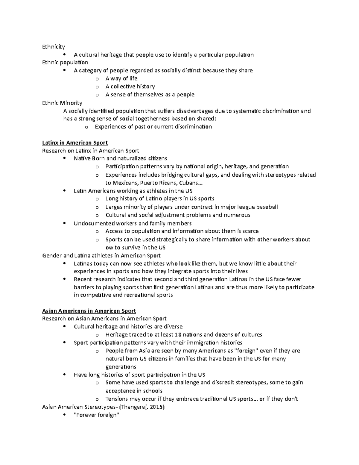 Module 2 Latinx and Asian Americans in American Sport - Ethnicity A ...