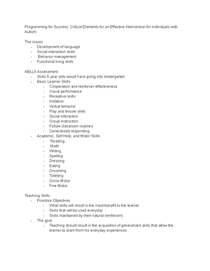 [Solved] ABA Share examples of the tact Specify what features of the ...