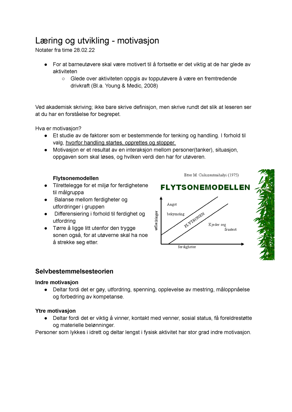 Motivasjon - Læring Og Utvikling - Læring Og Utvikling - Motivasjon ...