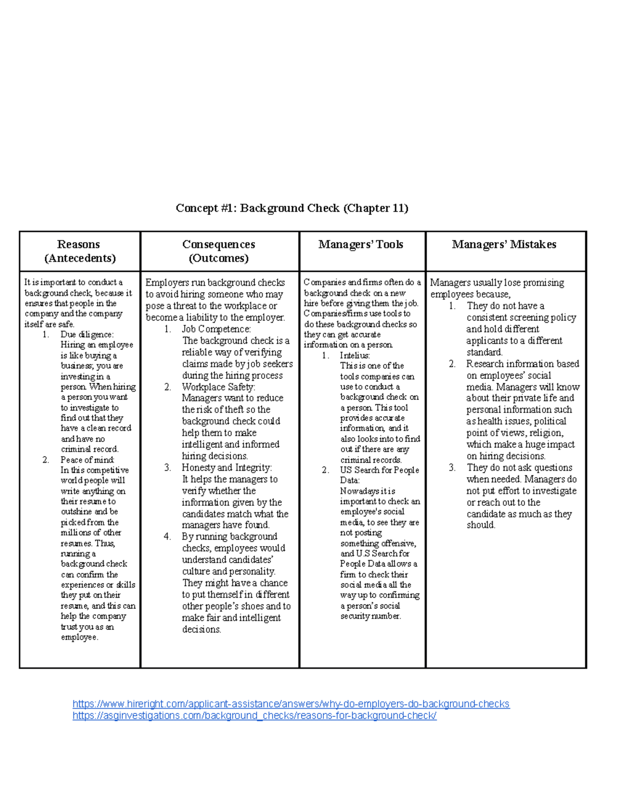 MANA Group Collab 3 Group #9 - Concept #1: Background Check (Chapter 11 ...