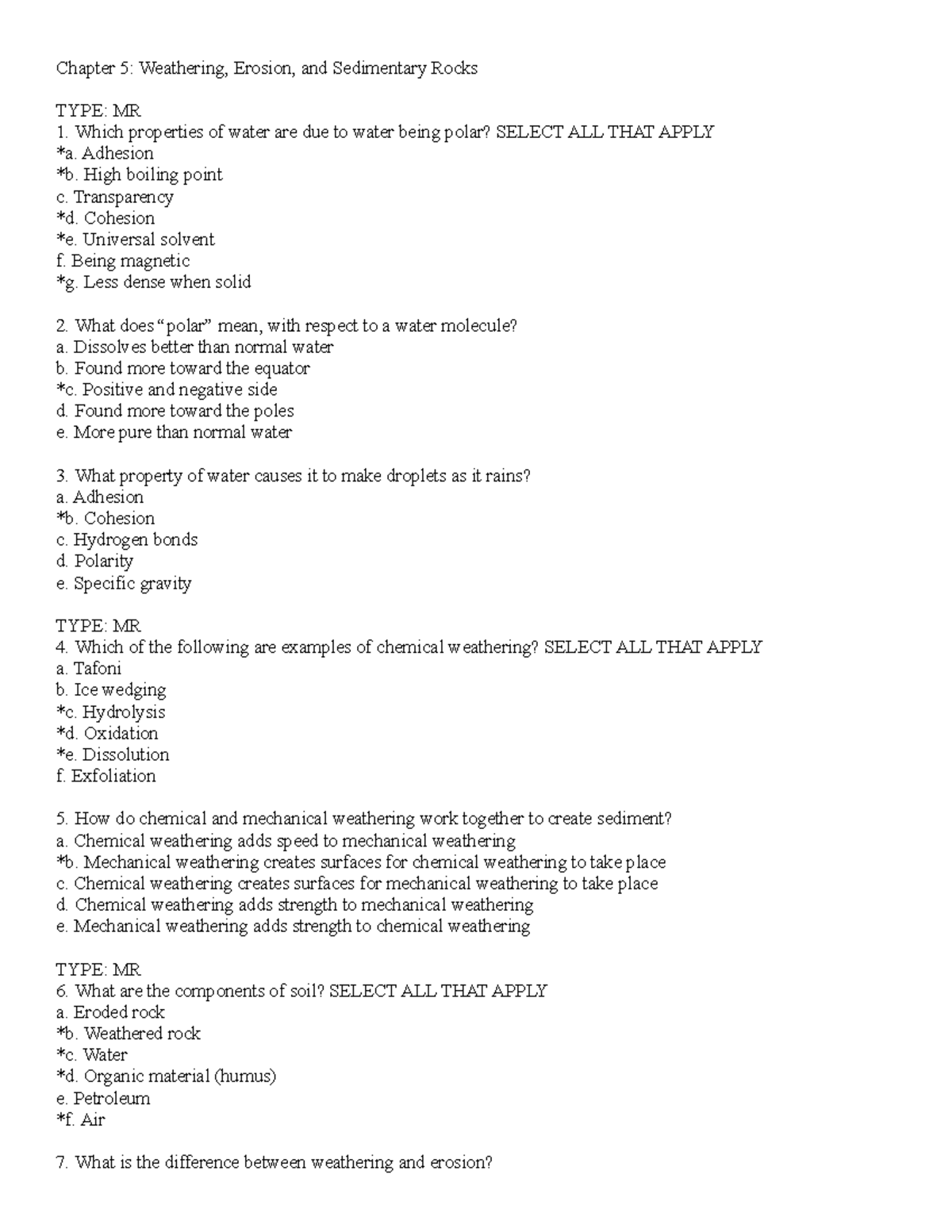 intro-to-geology-ch-5-questons-chapter-5-weathering-erosion-and