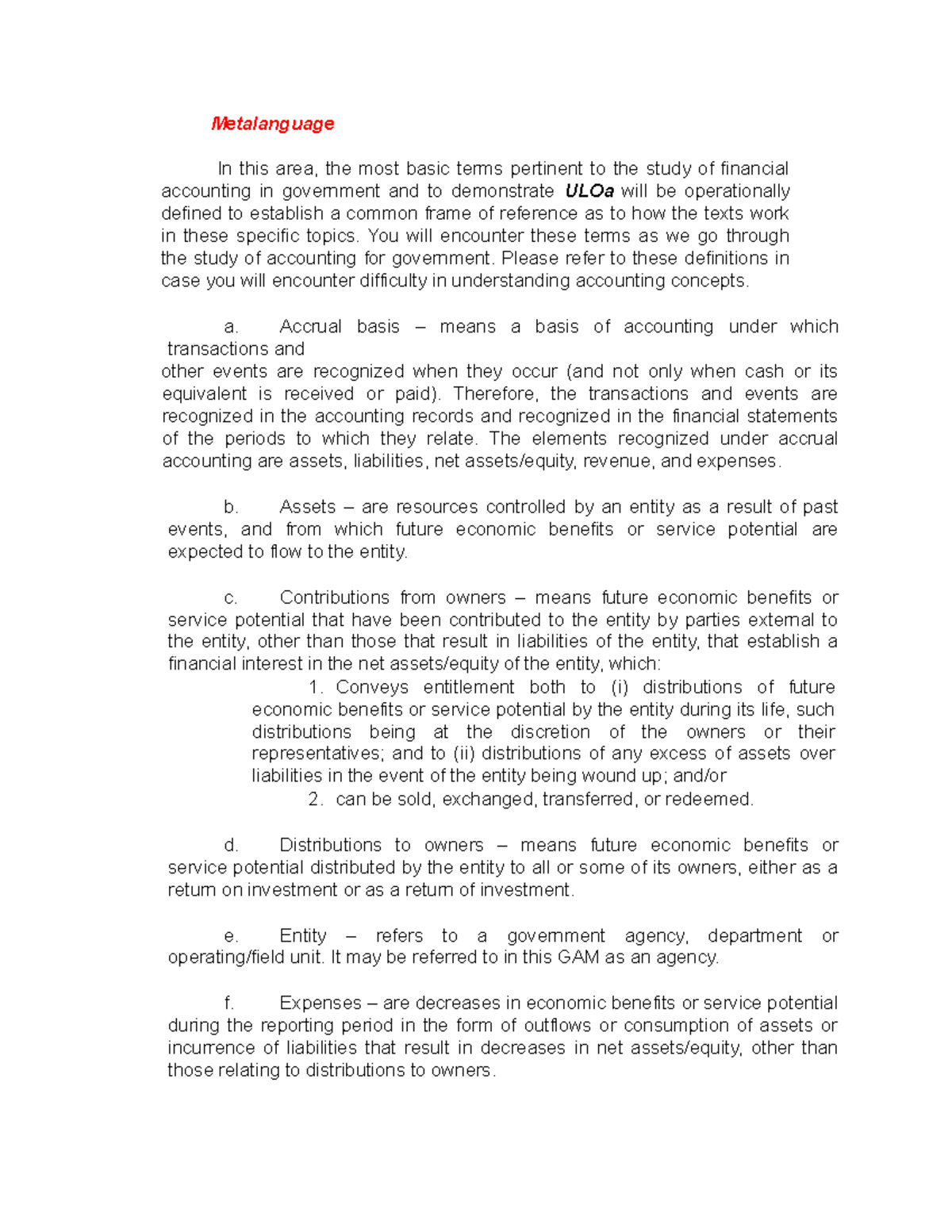 Strategic Business Analysis- Review Notes- 5 - Metalanguage In this ...