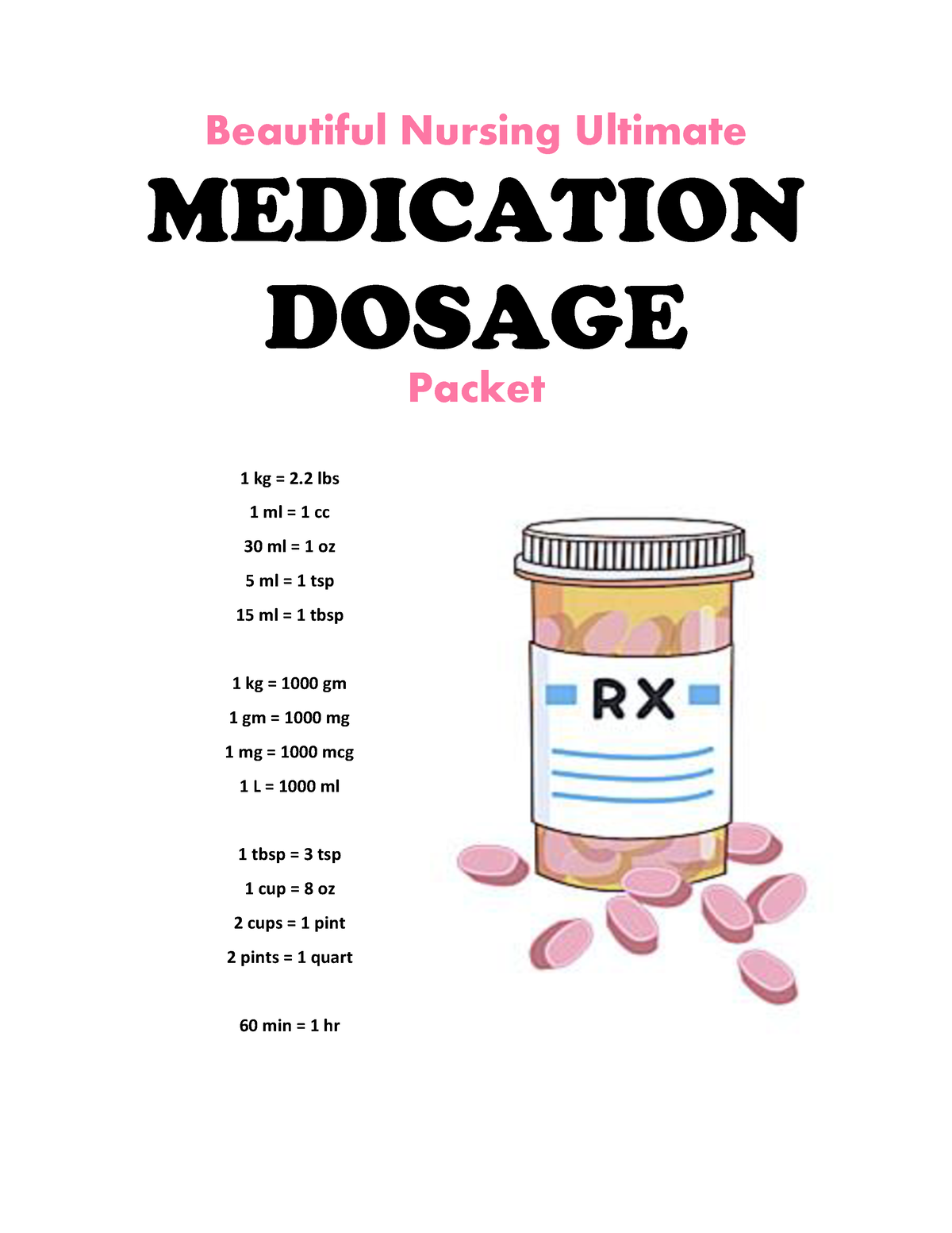 Dosage Calculation And Practice With Answers Beautiful Nursing