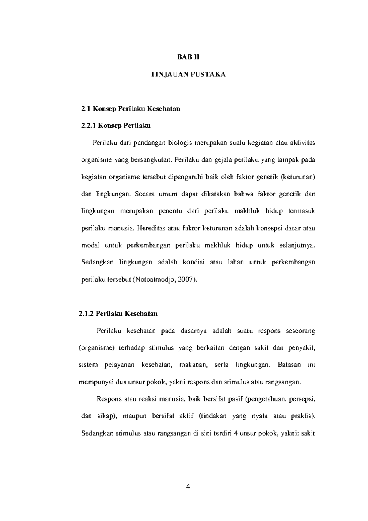 12aaas 4 BAB II TINJAUAN PUSTAKA 2 Konsep Perilaku Kesehatan 2 2 