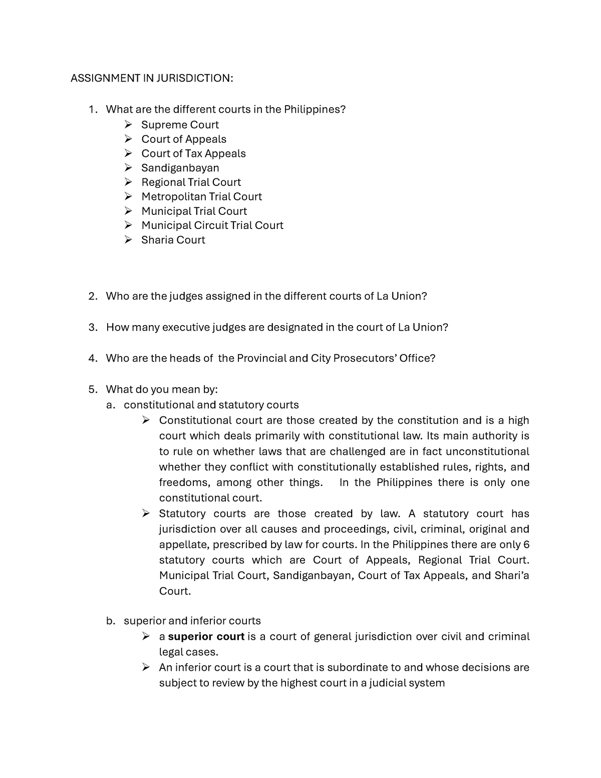 jurisdiction assignment method