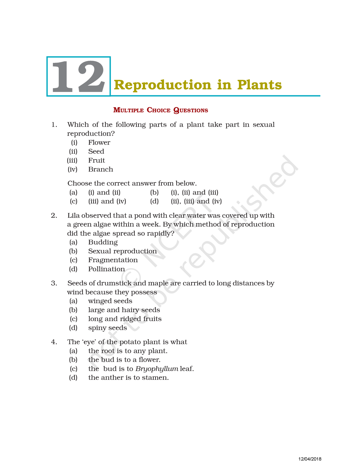 Geep112 - Materials - MULTIPLE CHOICE QUESTIONS Which Of The Following ...