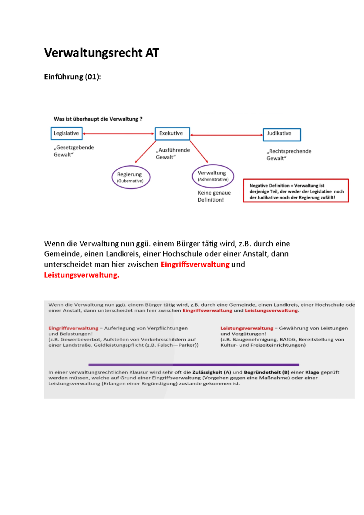 Verwaltungsrecht AT Para 31 - Verwaltungsrecht AT Einführung (01): Wenn ...