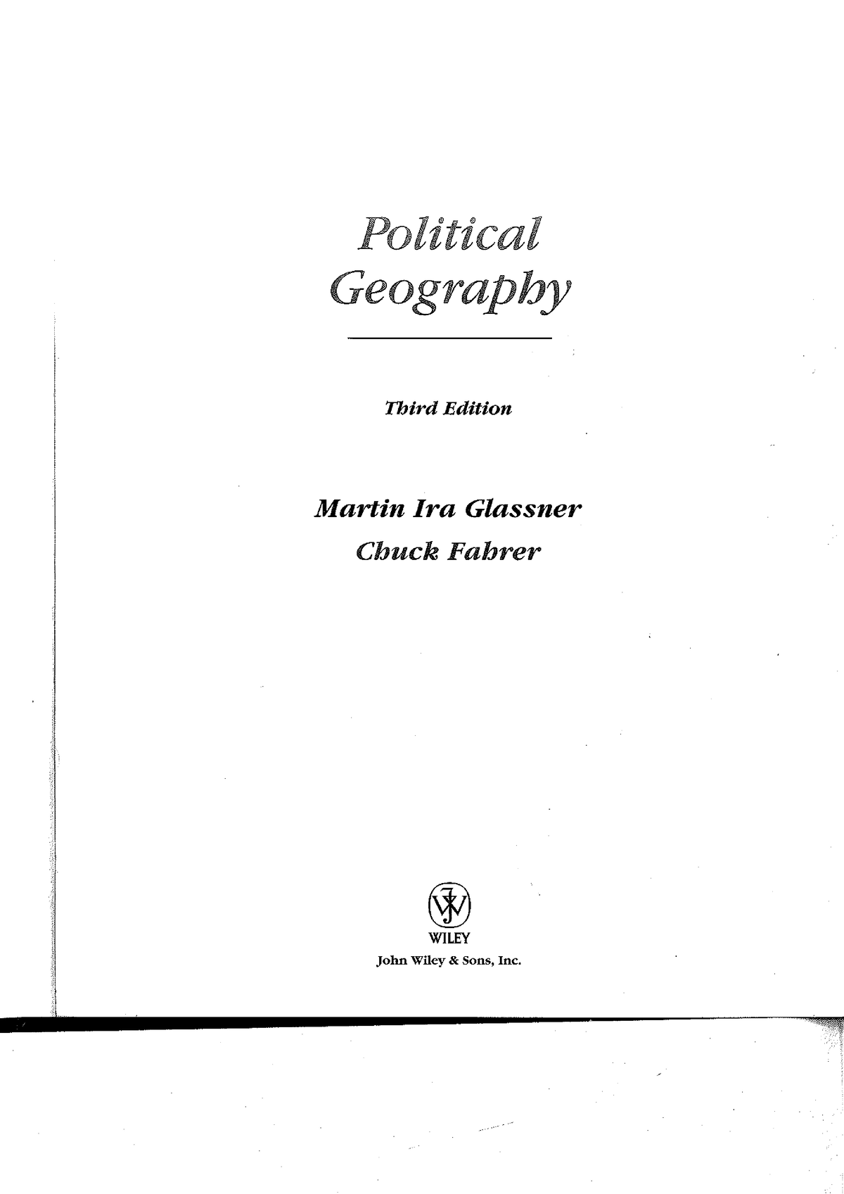 Book No.3 Political Geography - BA( Hons.) Geography - Studocu