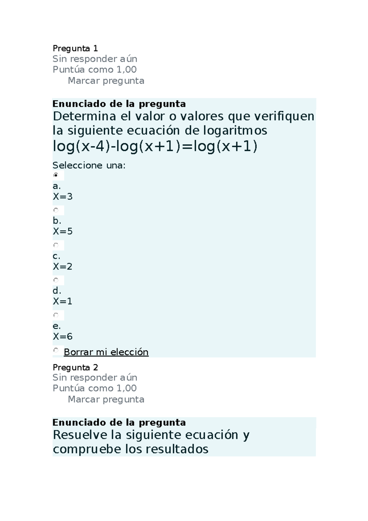 Pregunta 2 - Pregunta 1 Sin Responder Aún Puntúa Como 1, Marcar ...