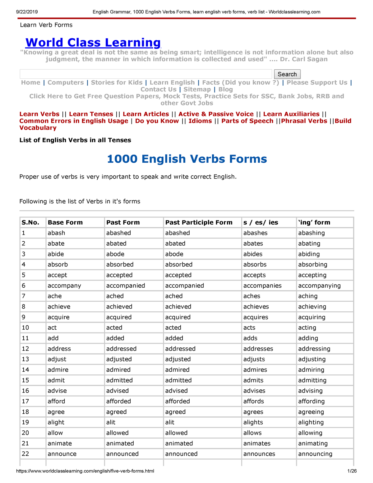 english-grammar-1000-english-verbs-forms-learn-english-verb-forms-verb