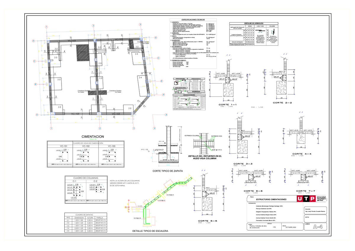 Planos Estructuras- 2 Entregable-Layout 1 - 1 3 4 1 2 4 A D D C C A' A ...