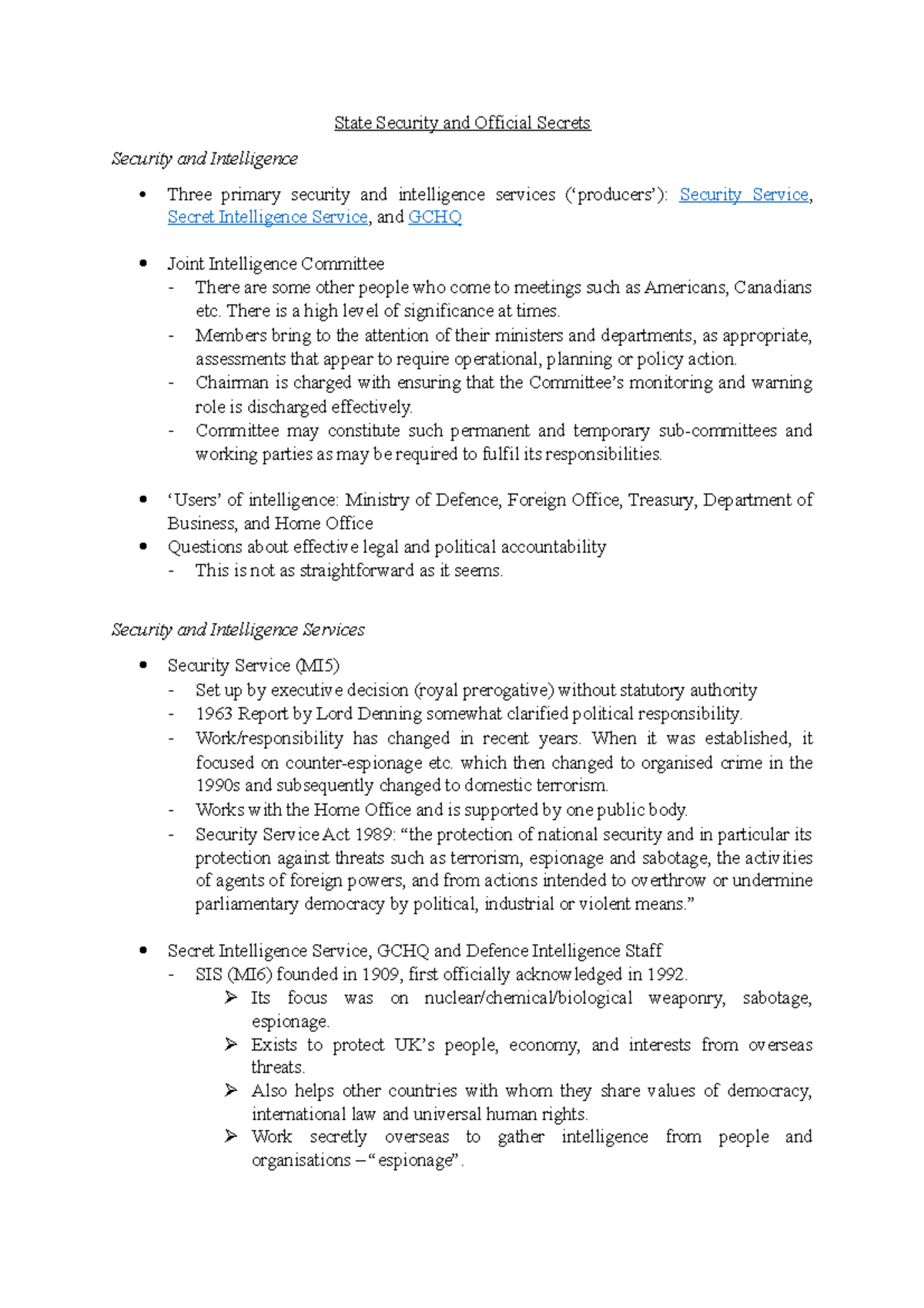 State Scrutiny and Official Secrets - State Security and Official ...