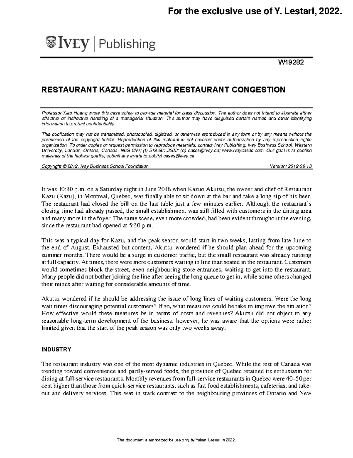 Restaurant Kazu Managing Restaurant Congestion - zywvutsrqpo zys ...