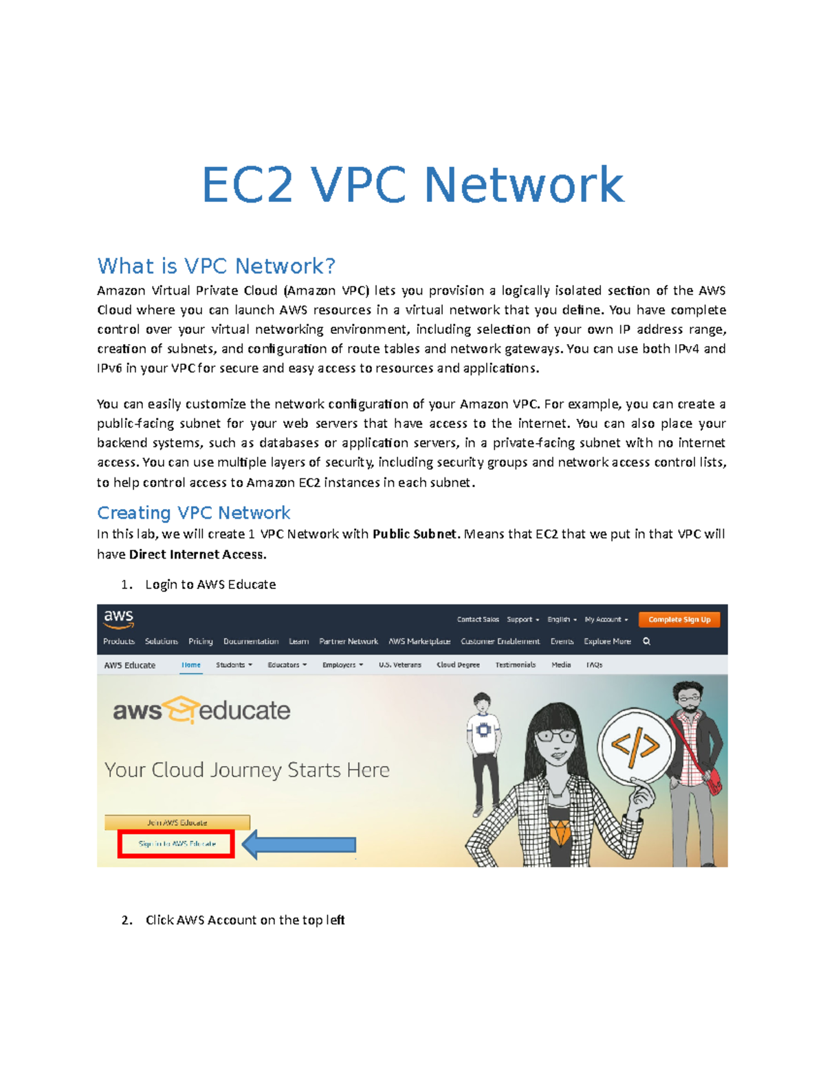 Cloud Computing EC2 VPC EC2 VPC Network What is VPC Network? Amazon