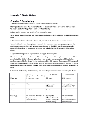 Intro to Human Pathophysiology Modules 4 - Module 4 Study Guide Chapter ...