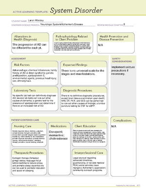 Benzodiazepines (temazepam) - ACTIVE LEARNING TEMPLATES Medication ...