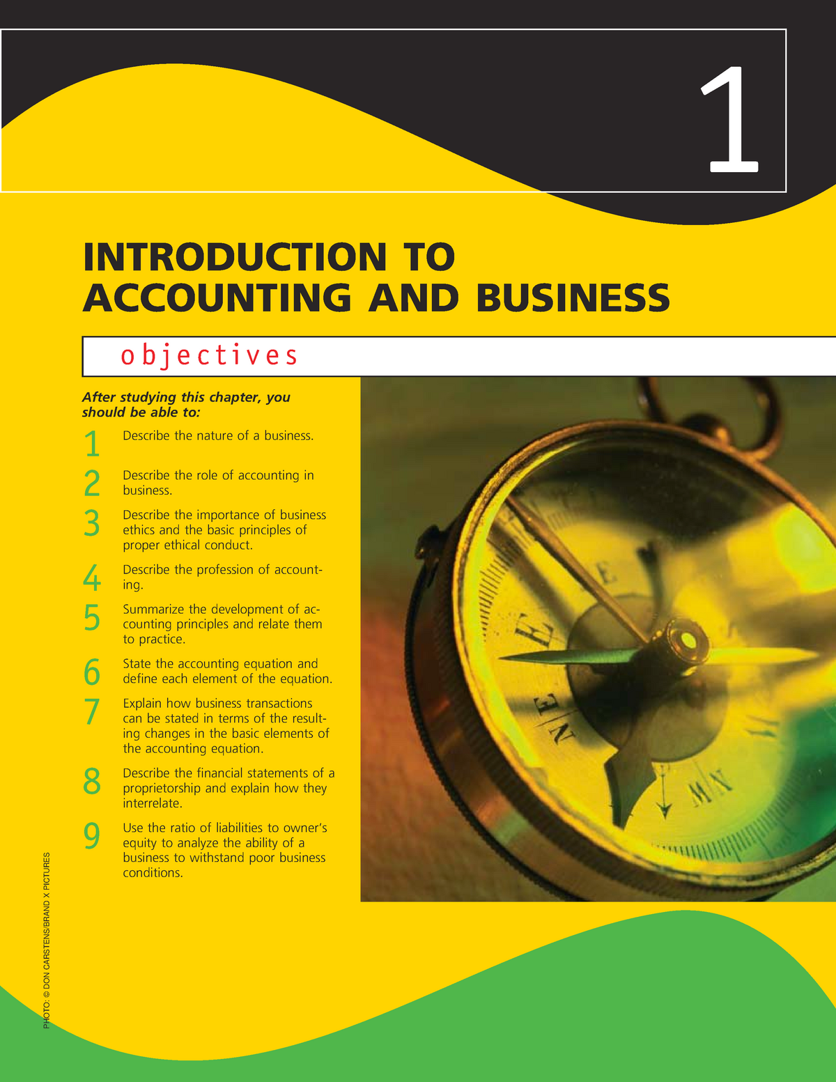 Chapter 1: INTRODUCTION TO ACCOUNTING AND BUSINESS - Objectives 1 ...