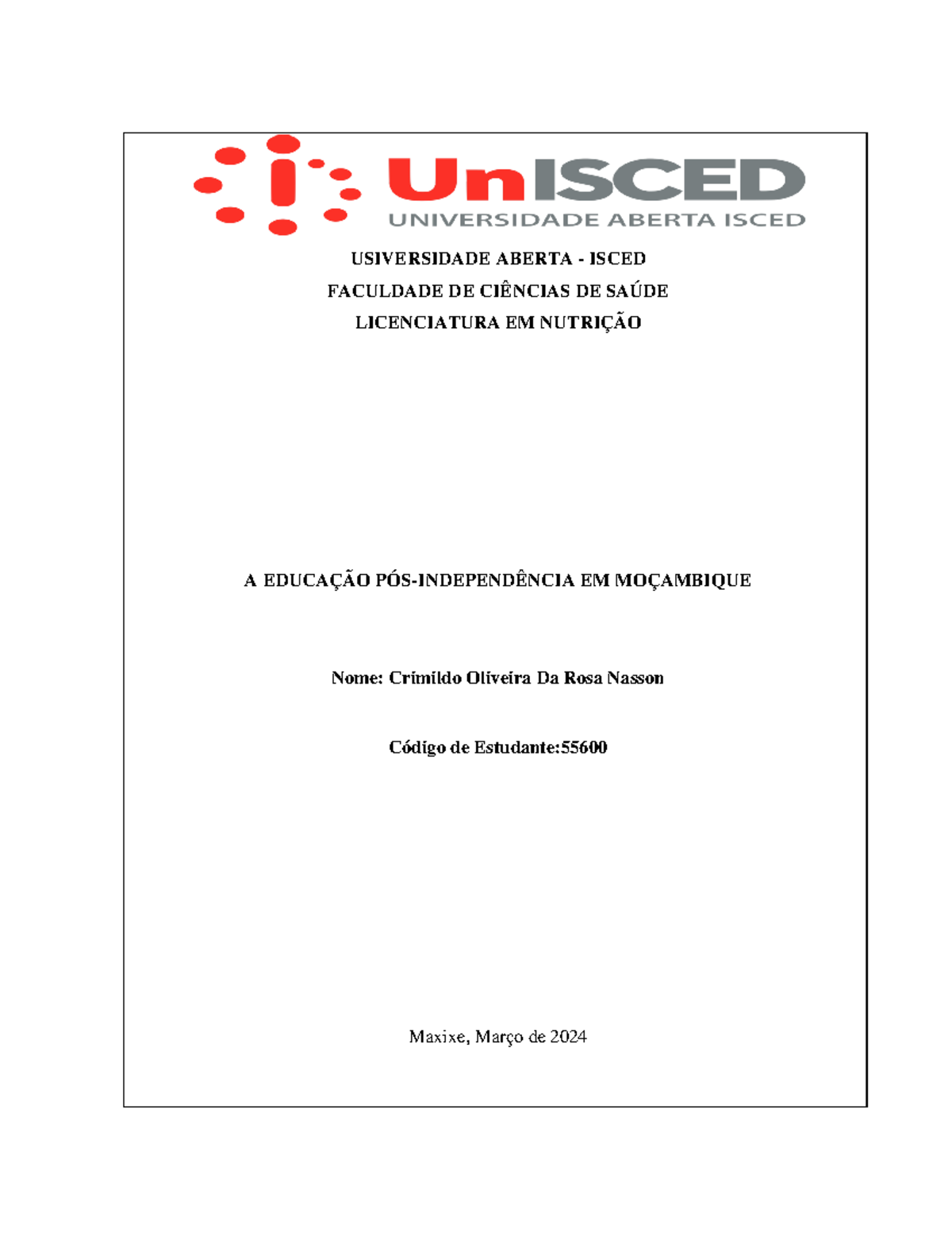 Elementos Da Pedagogia 1 Pdf Usiversidade Aberta Isced Faculdade De CiÊncias De SaÚde 9335