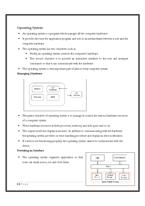 Os-unit-1-lecture-notes-1 Compress - 1 UNIT-I INTRODUCTION Operating ...