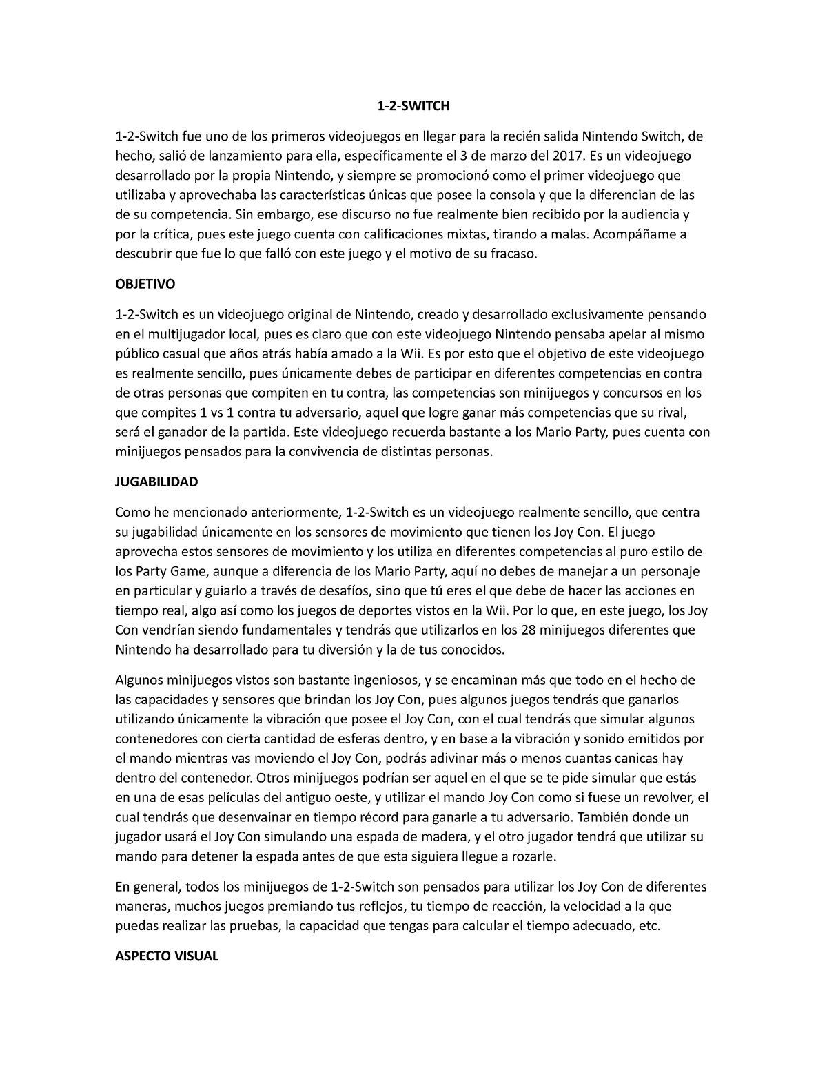 1 2 Switch - 12q31 - 1-2-SWITCH 1-2-Switch fue uno de los primeros ...