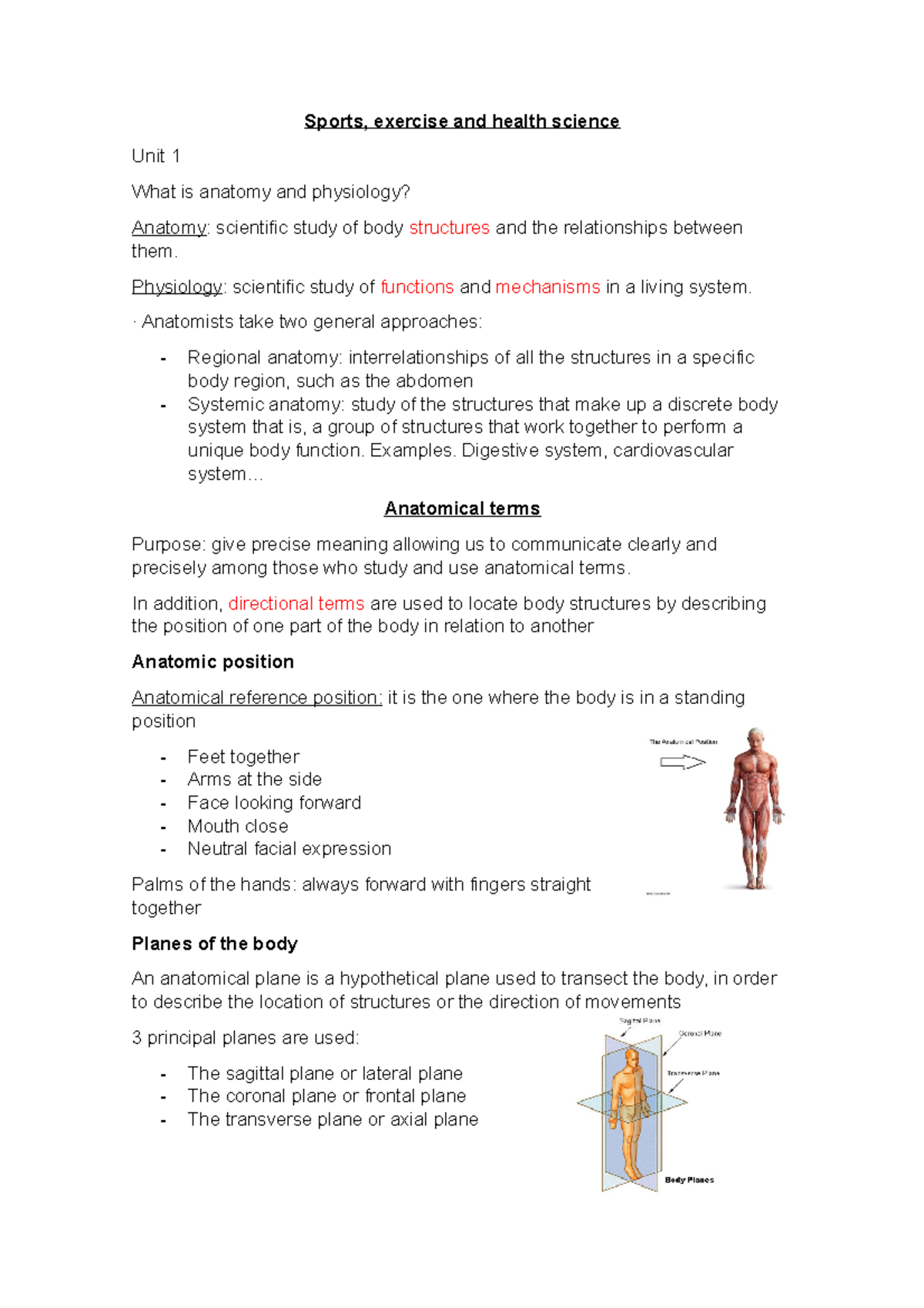 Sports science 1.1 skeletalsystem - Sports, exercise and health science ...