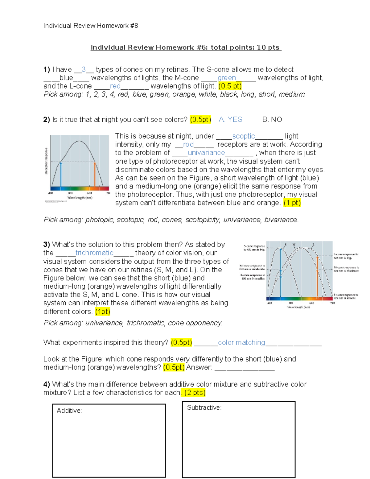 Individual Review Homework #8 for students - Individual Review Homework ...