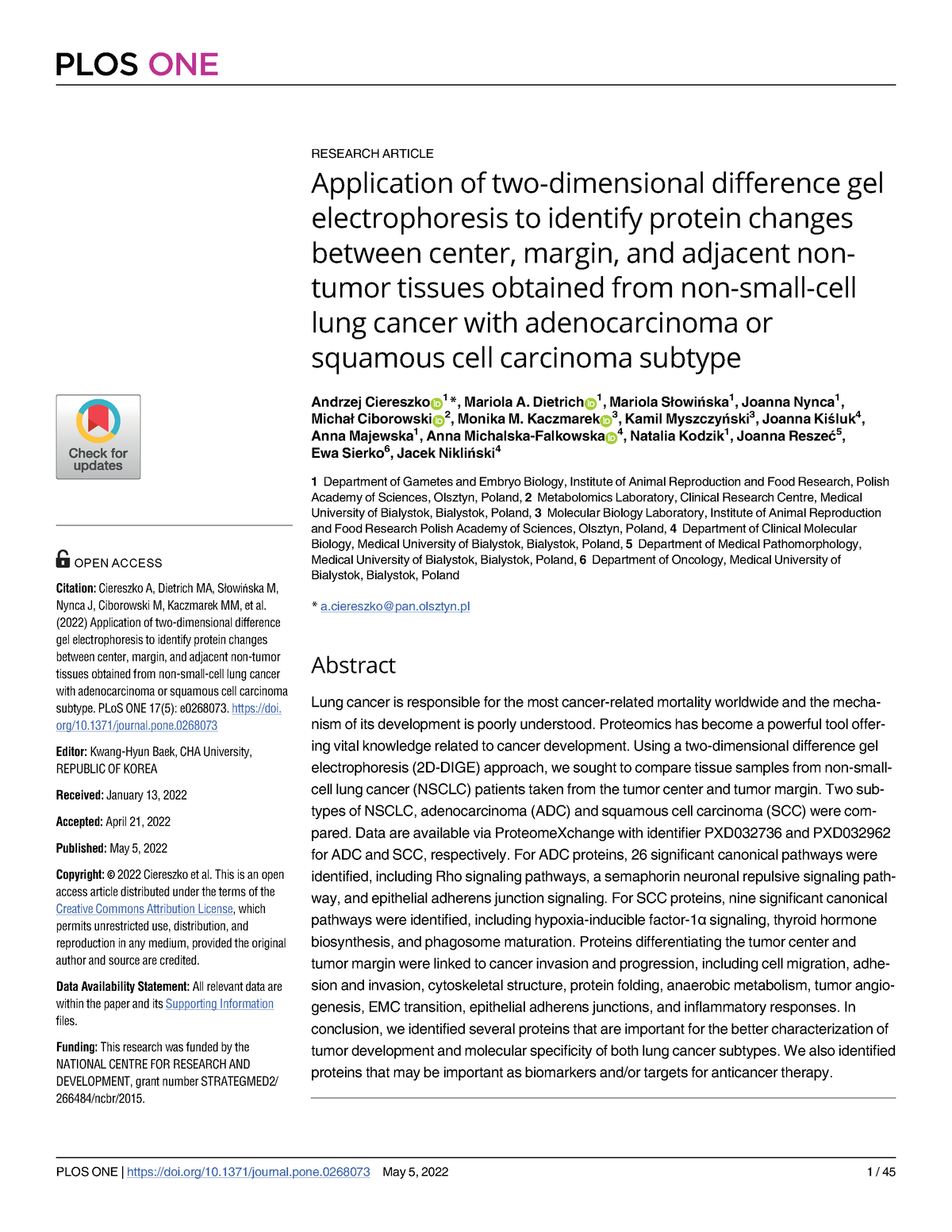 research paper in molecular biology