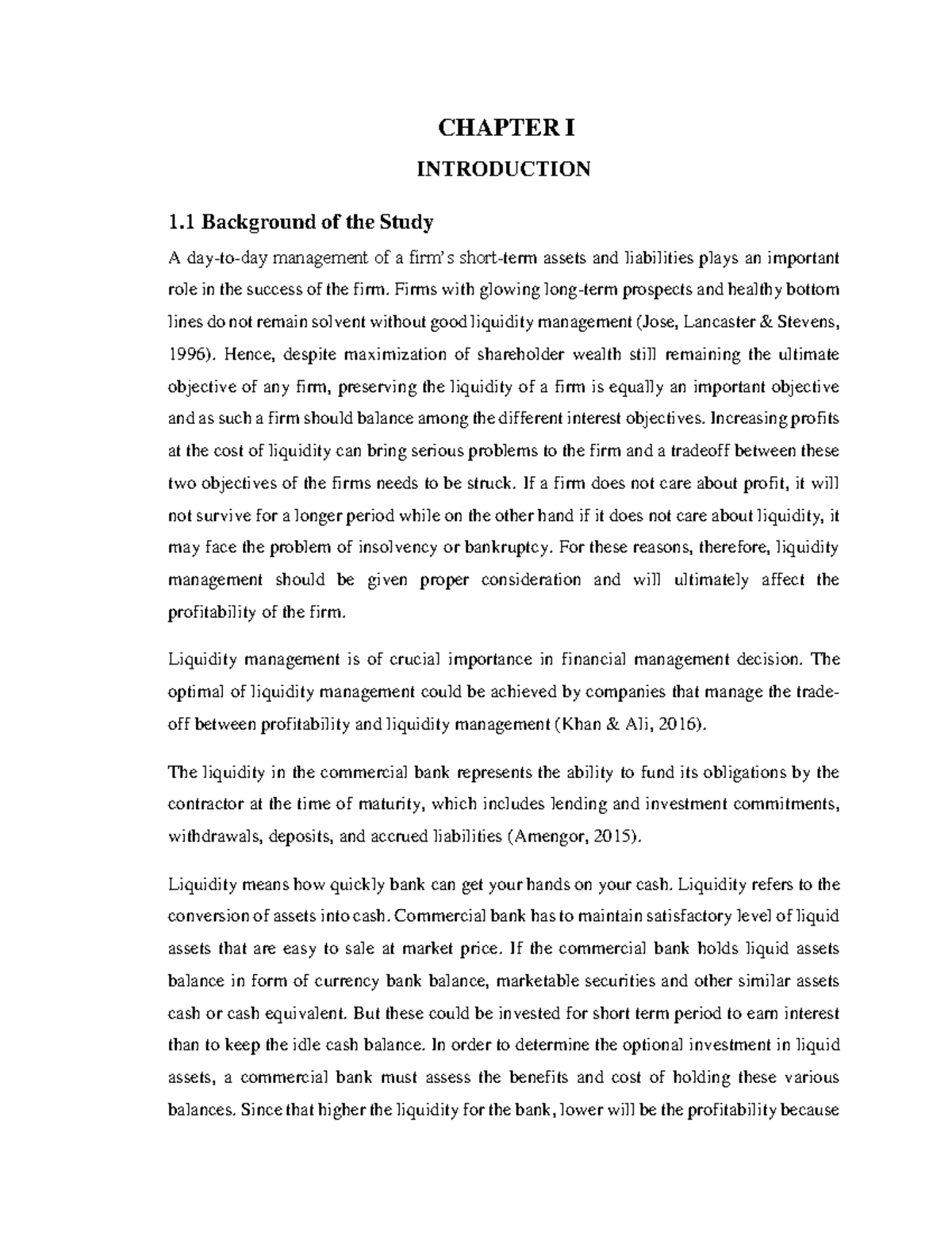 Impact Of Liquidity On Profitability Of Nepalese Commercial Banks 