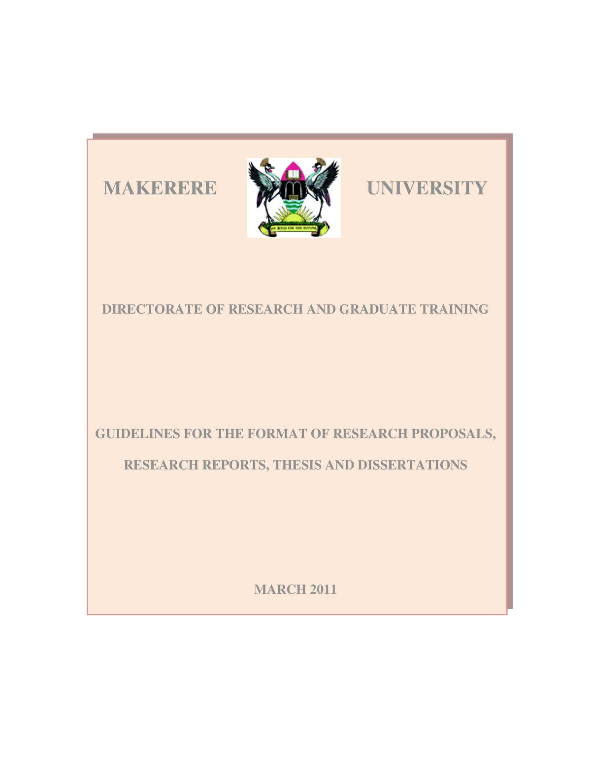 parul university thesis format