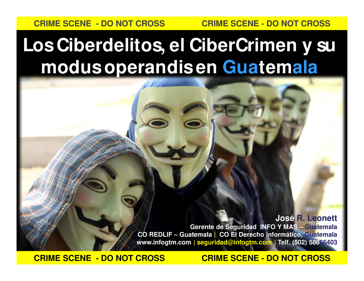 Los Ciberdelitos El Ciber Crimen Y Su Mod - CRIME SCENE - DO NOT CROSS ...