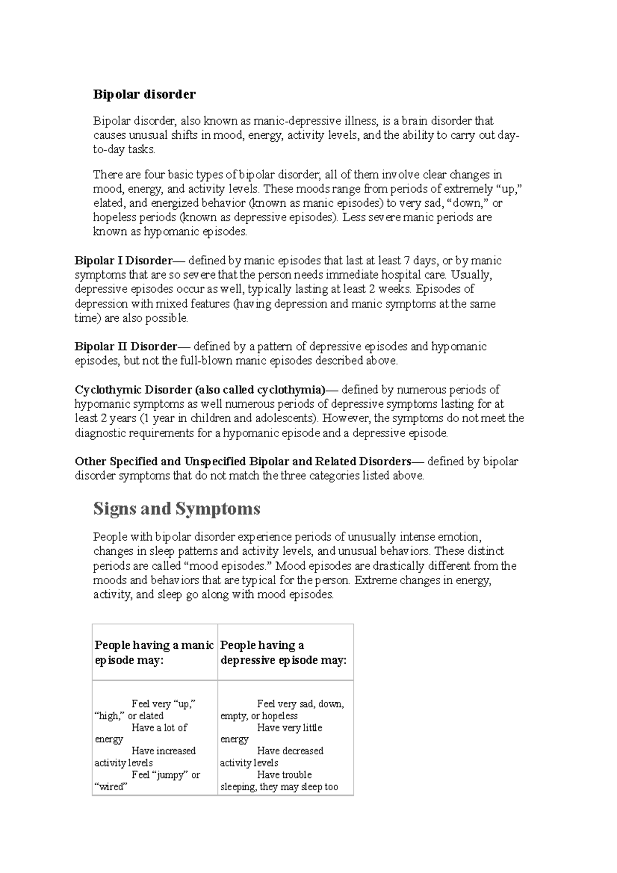 Bipolar disorder - Bipolar disorder Bipolar disorder, also known as ...
