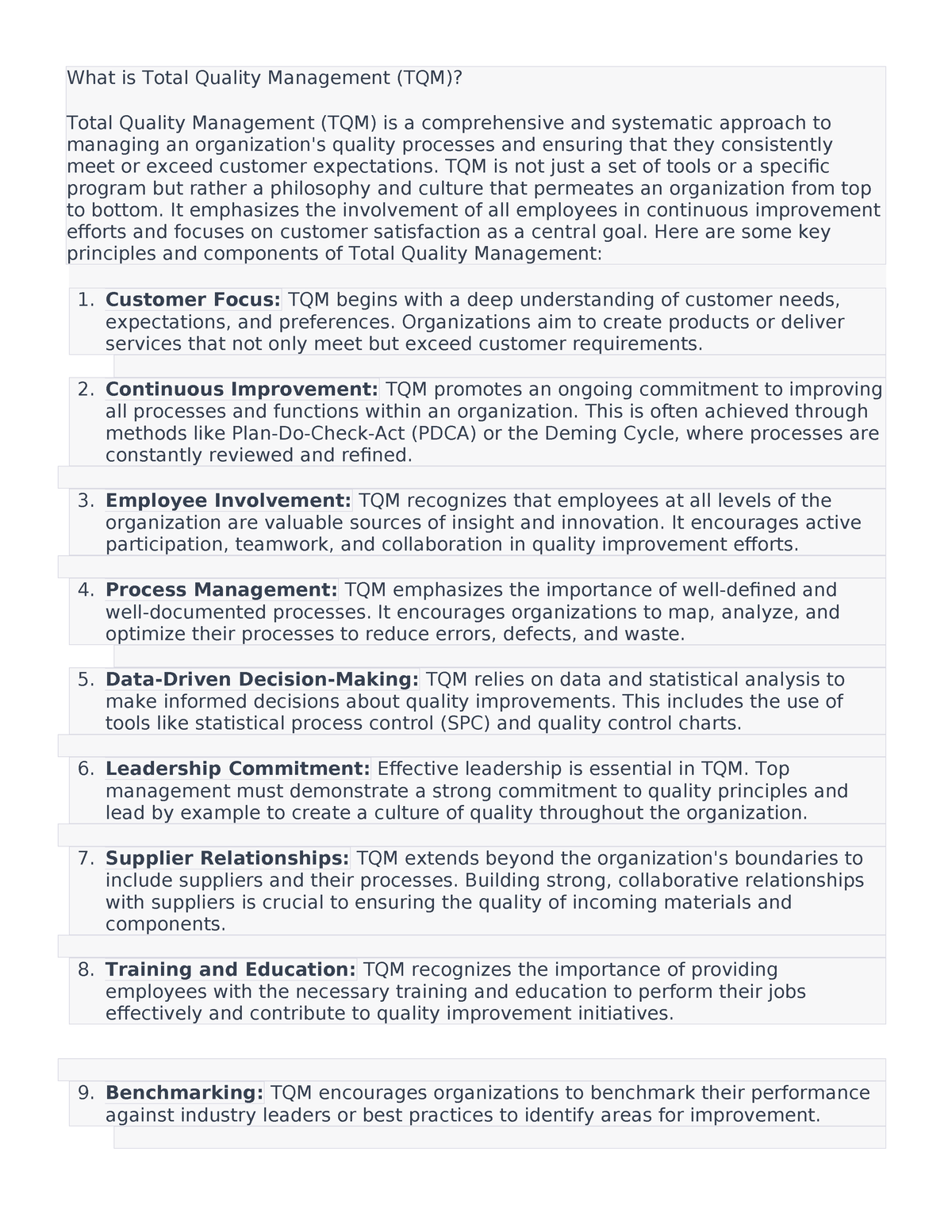 What Is Total Quality Management TQM Is Not Just A Set Of Tools Or A   Thumb 1200 1553 