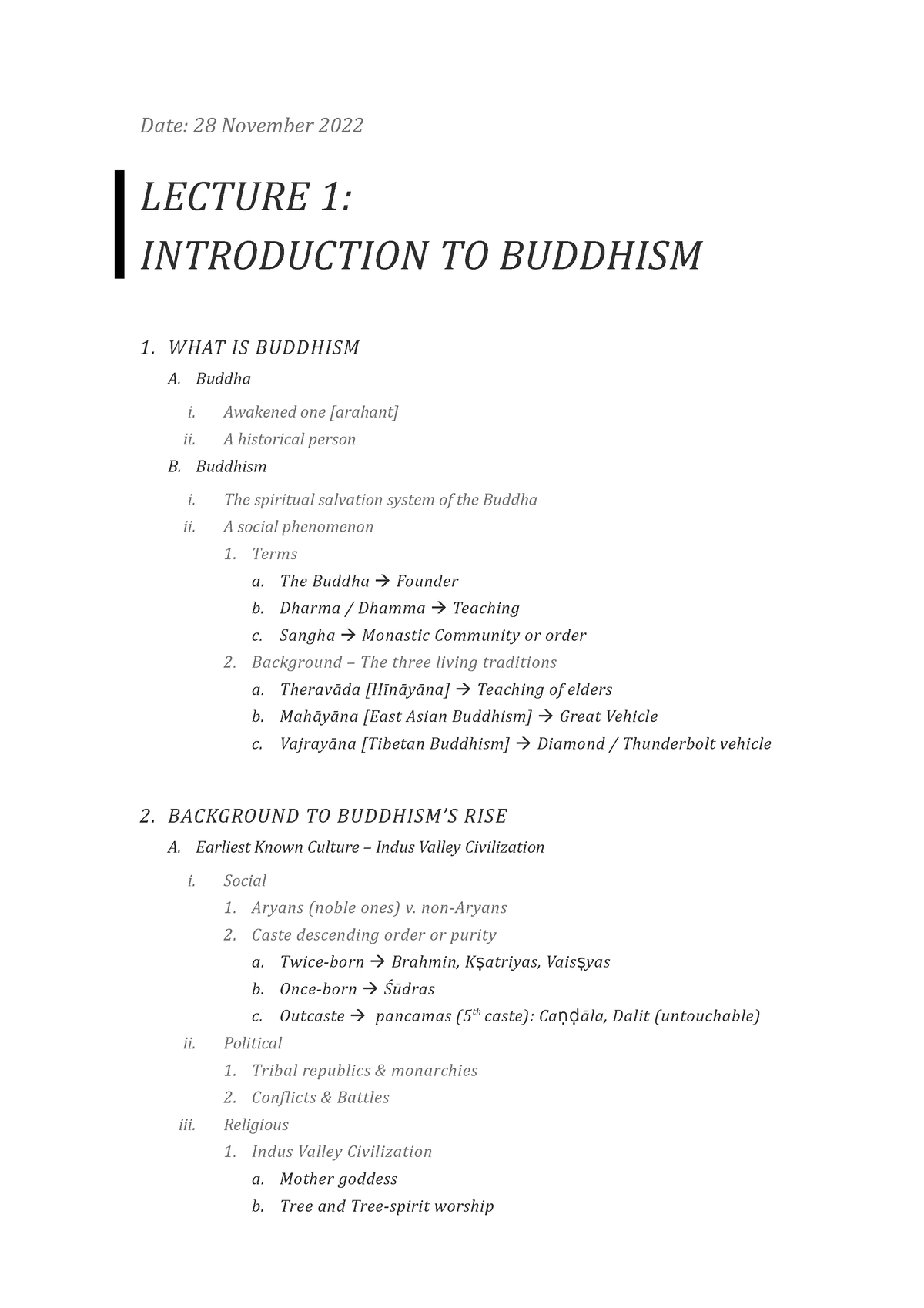 BSTC1004- Final Summary - Date: 28 November 2022 LECTURE 1 ...