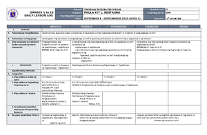 DLL English 5 Q1 W1 - Daily Lesson Log Sample - GRADES 1 to 12 DAILY ...