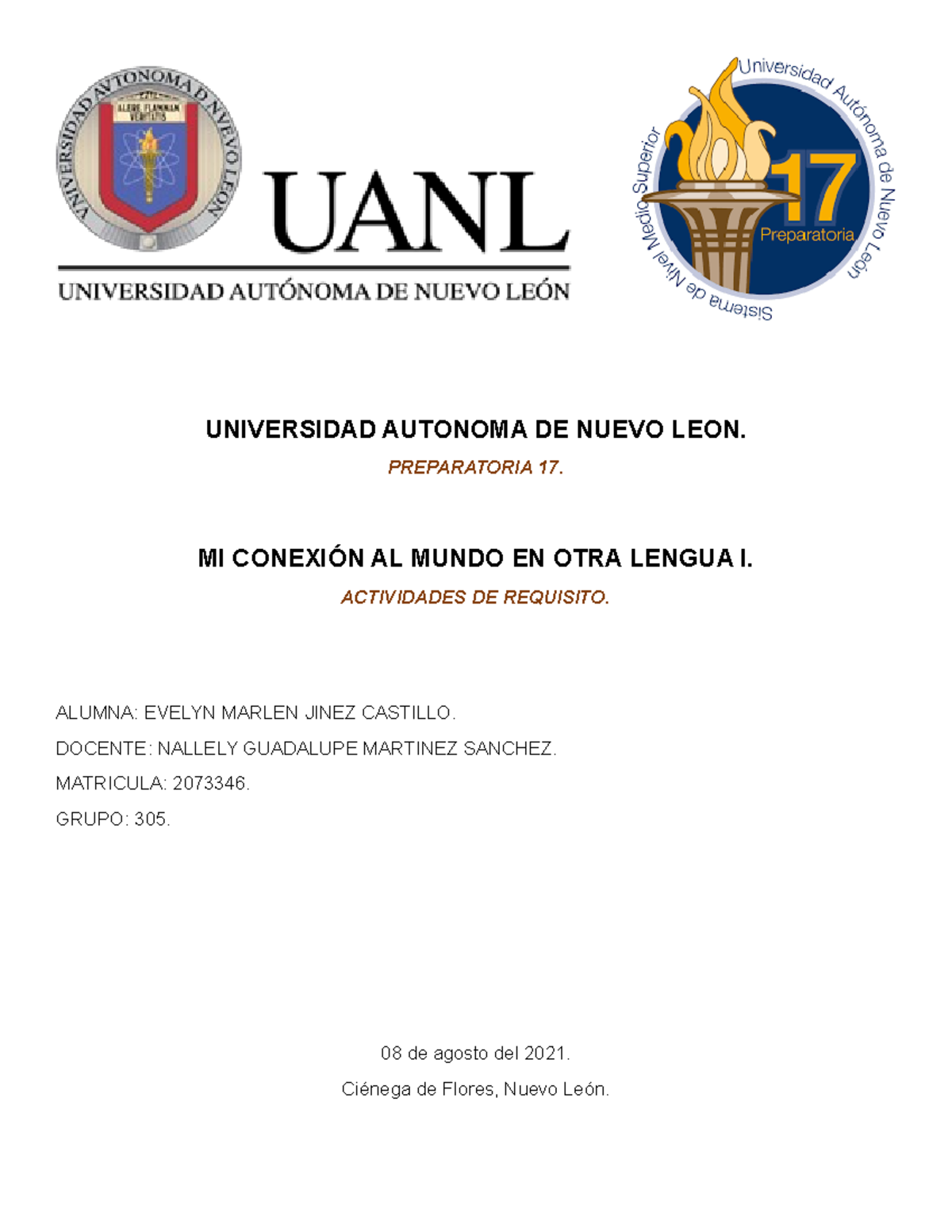 EMJC AR Etapa 1 Mcmol I - ALUMNA: EVELYN MARLEN JINEZ CASTILLO. DOCENTE ...