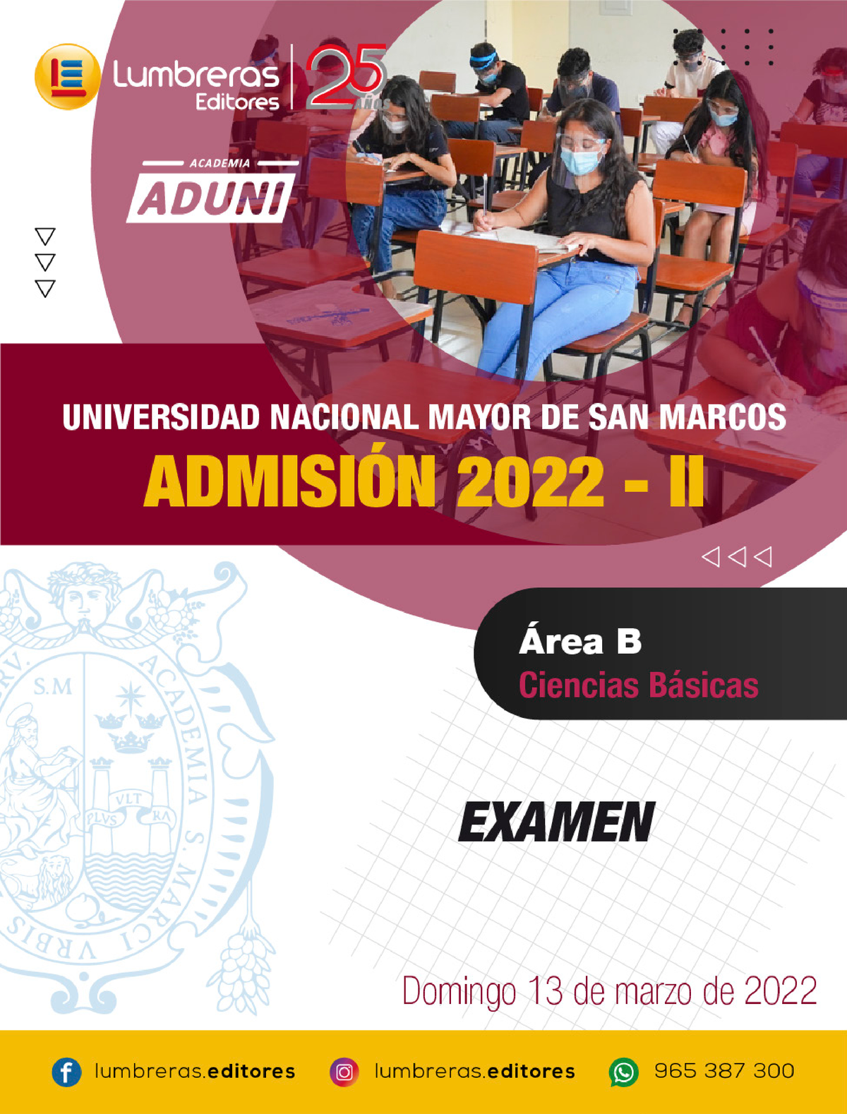 EX Adm Unmsm - Area B 2022-2 - Lumbreras Editores Academia ADUNI UNMSM ...