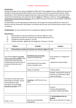 introduction dissertation olympe de gouges ddfc