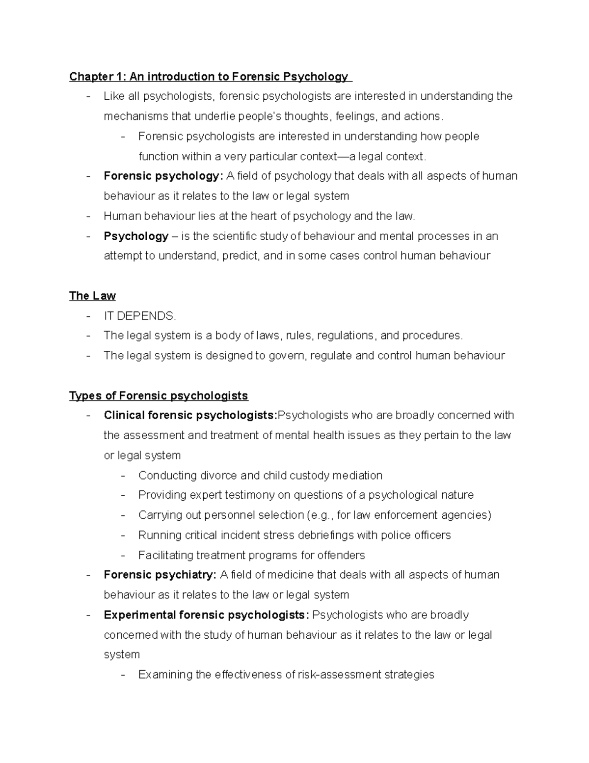 Psych 3CC3 Notes: LECTURES 1 TO THE MIDTERM - Chapter 1: An ...