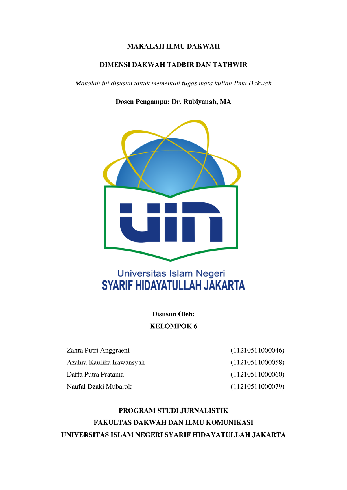 Dimensi Dakwah Tadbir Dan Tathwir - MAKALAH ILMU DAKWAH DIMENSI DAKWAH ...