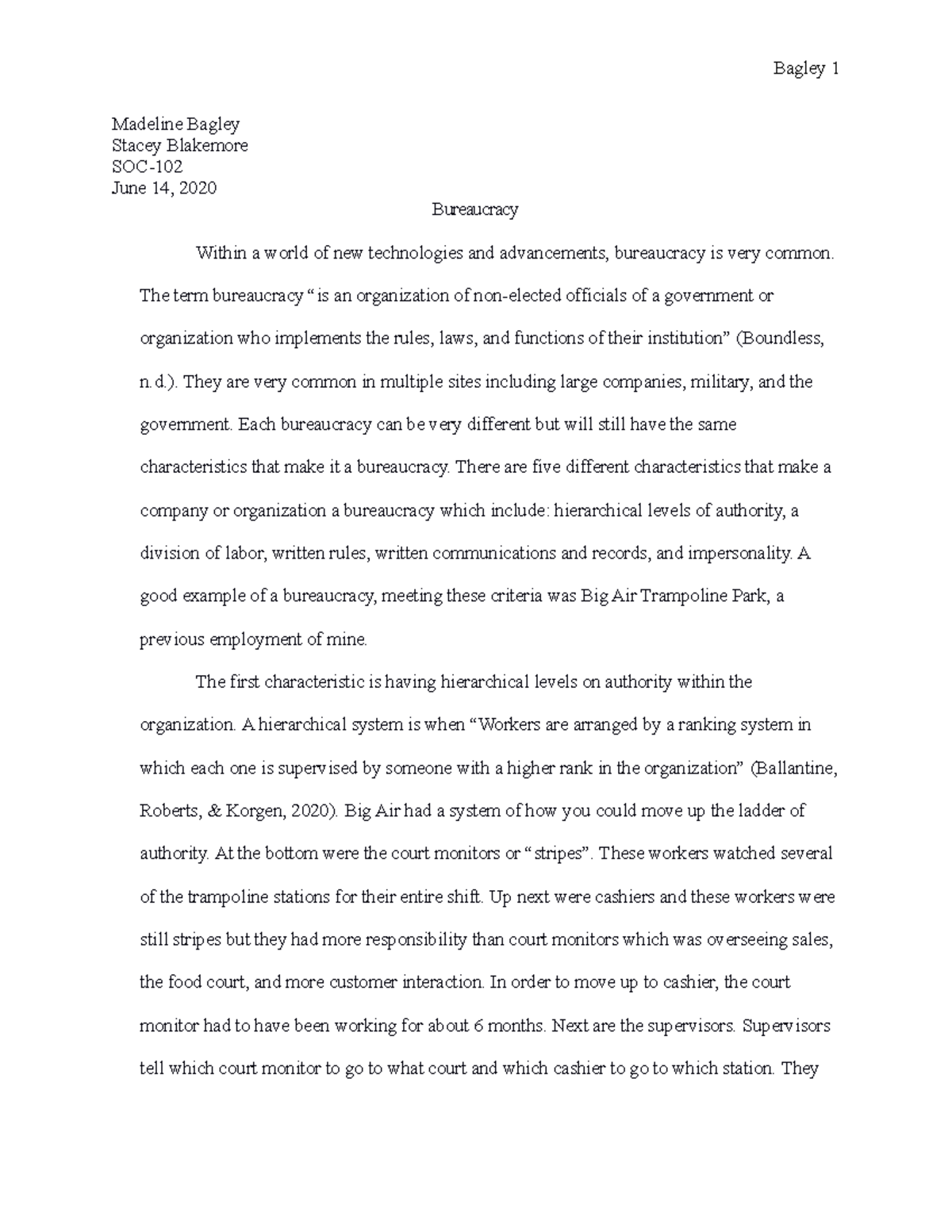 Bureaucracy essay gcu 05 picture