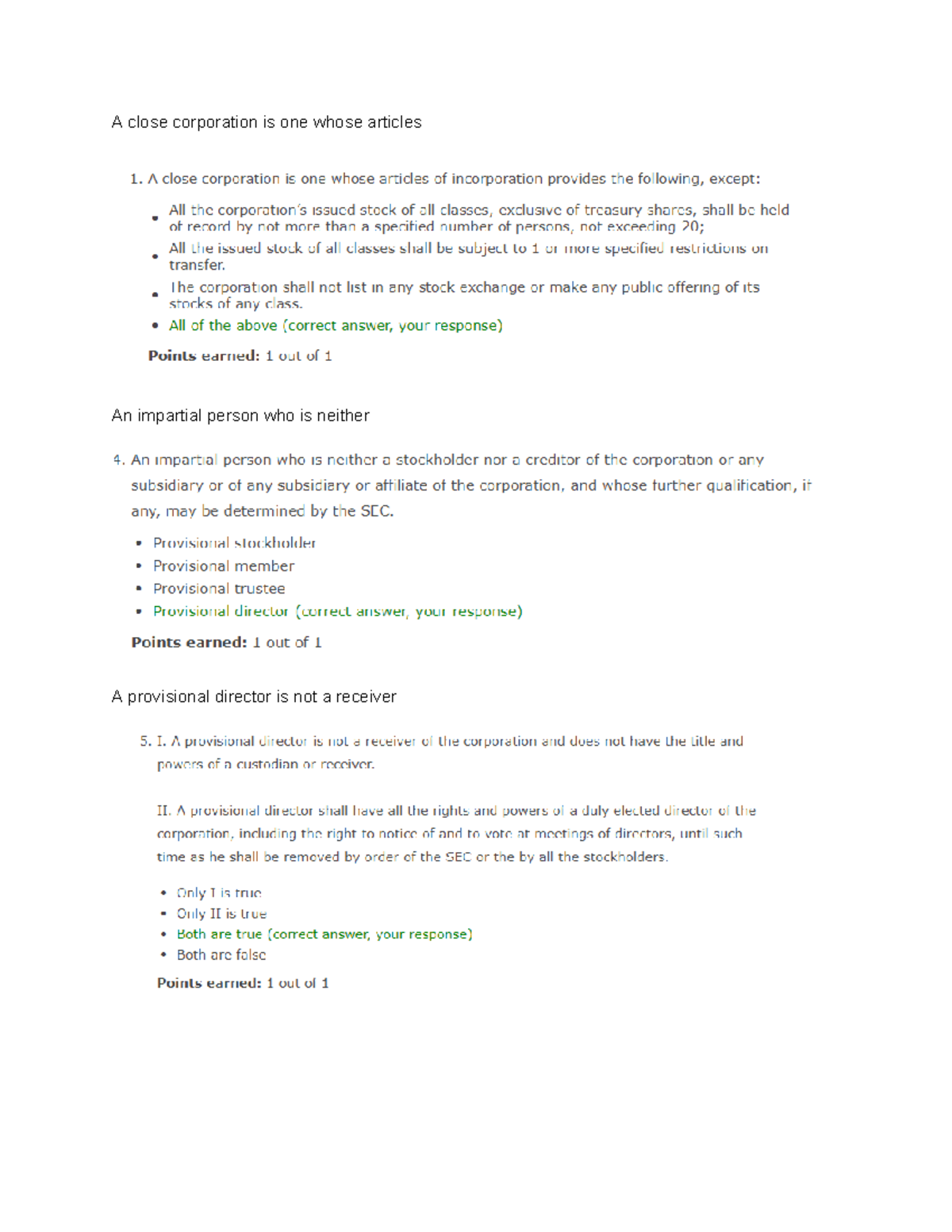 Revised Corp Code 12 (PRACTICE) - Accountancy - A close corporation is ...
