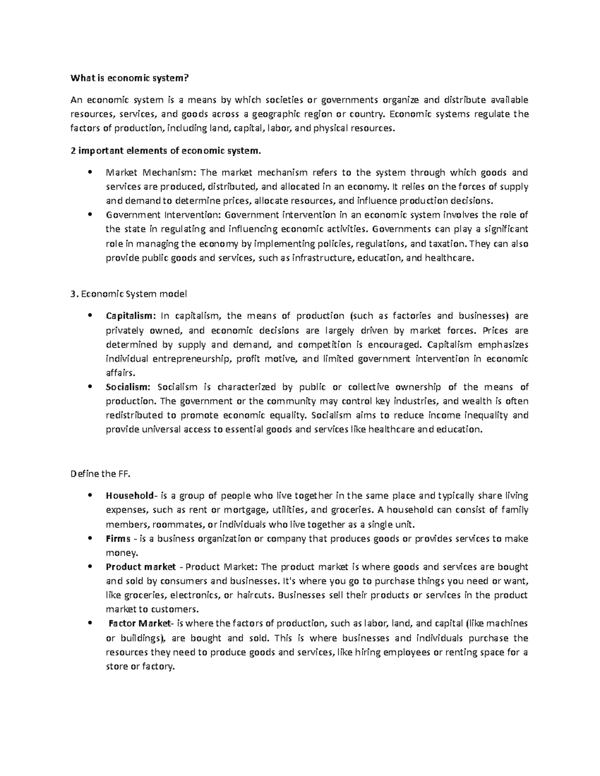 What is economic system - Economic systems regulate the factors of ...