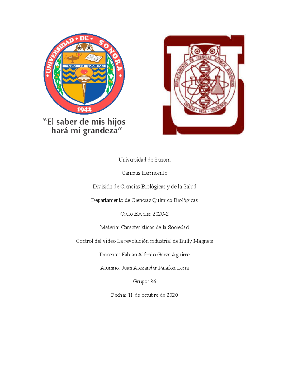 Control del video La revolución industrial de Bully