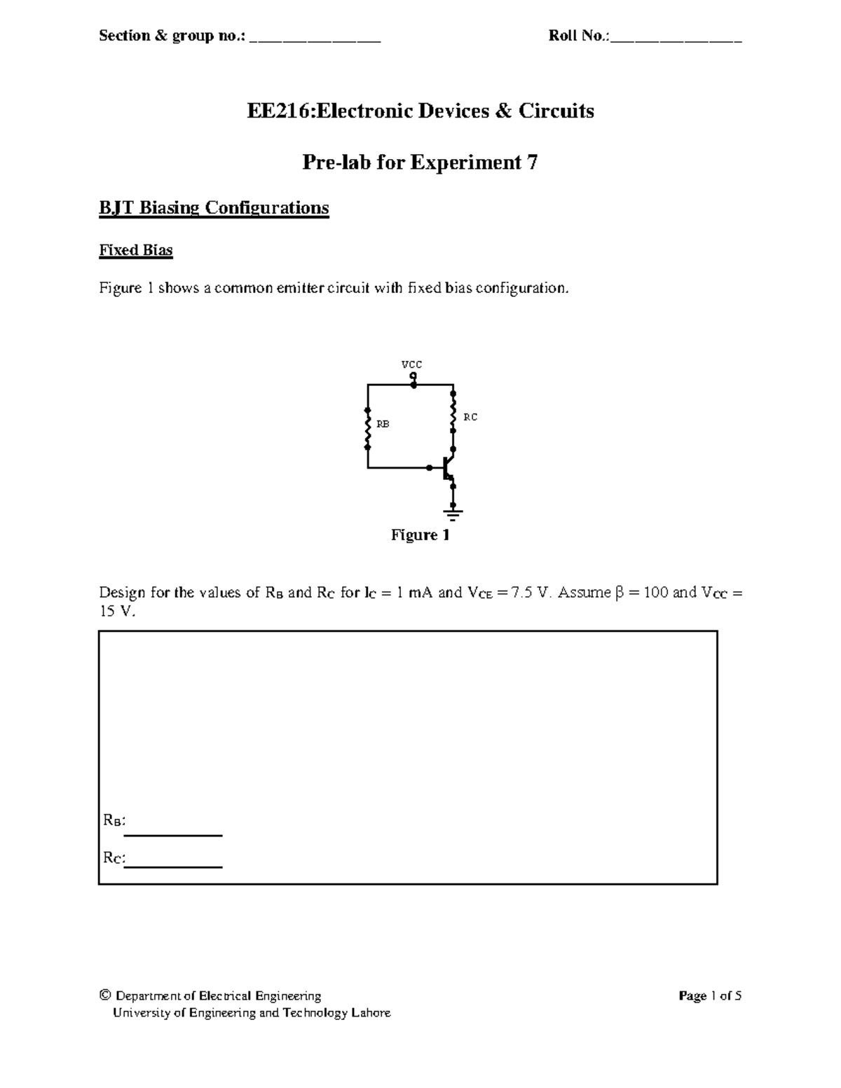 Experiment 7 Electric Device And Circuit - © Department Of Electrical ...