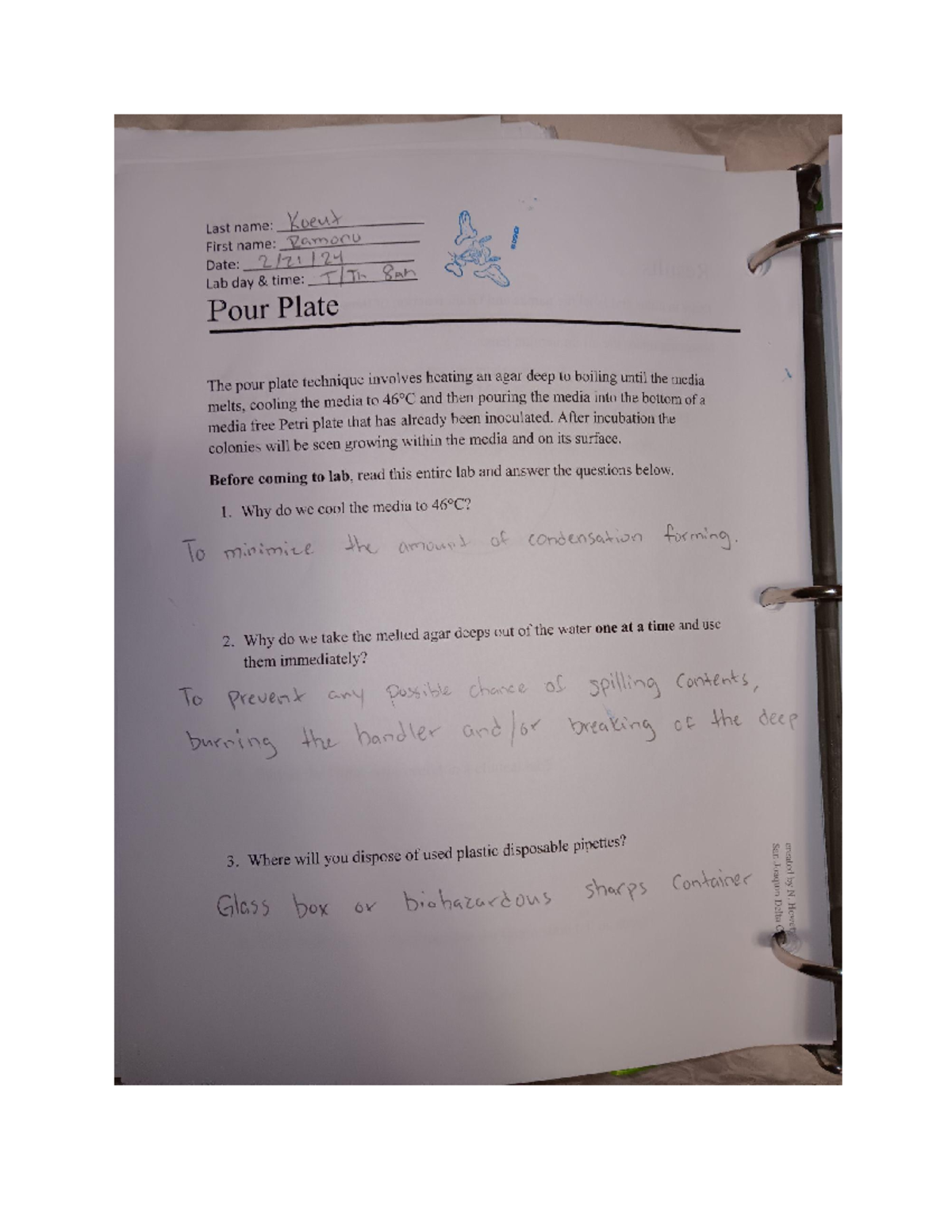 Pour Plate Lab BIOL 22 Studocu