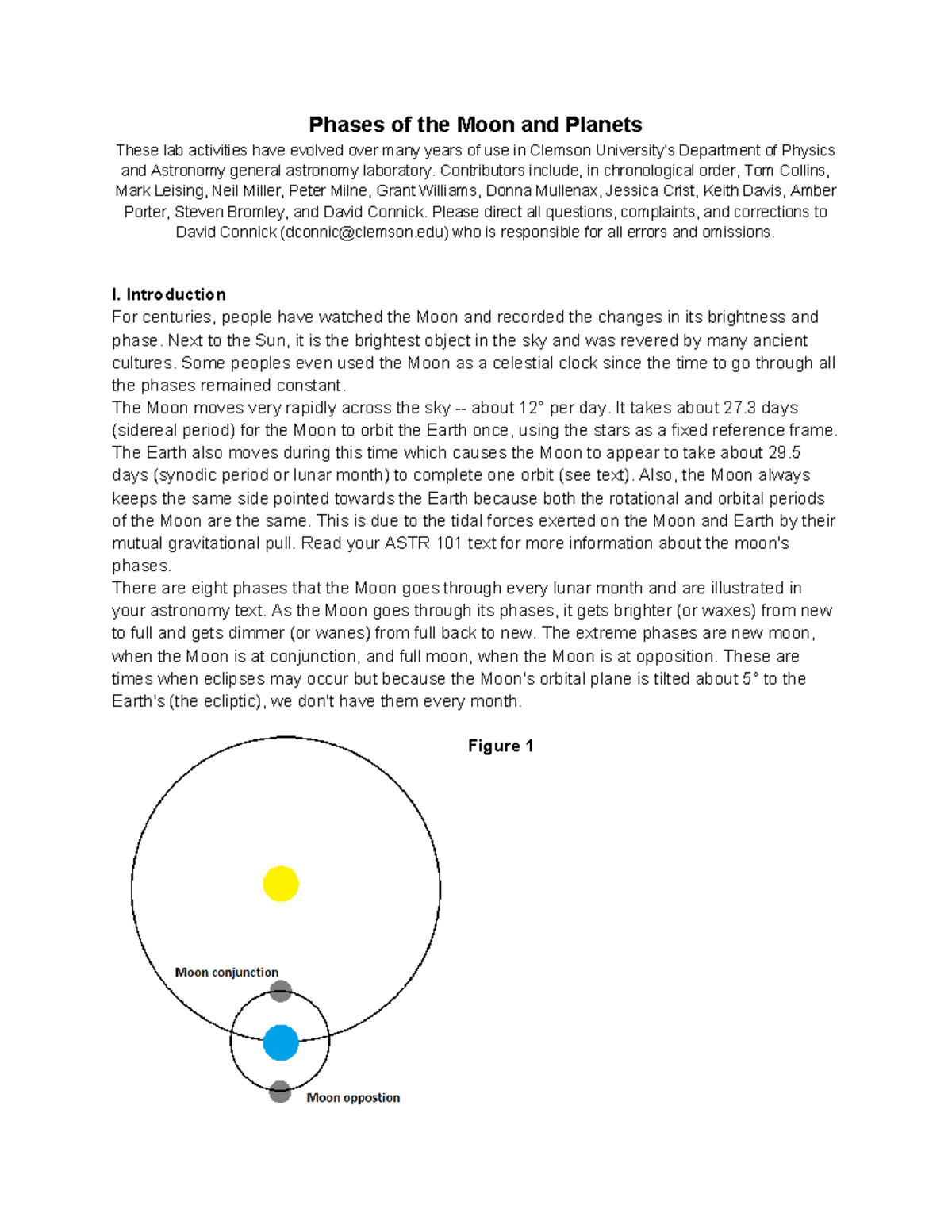 Instructions Phases Of The Moon And Planets - Phases Of The Moon And ...