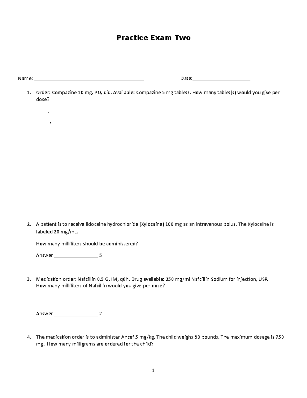 Compazine 5 Mg Tablet