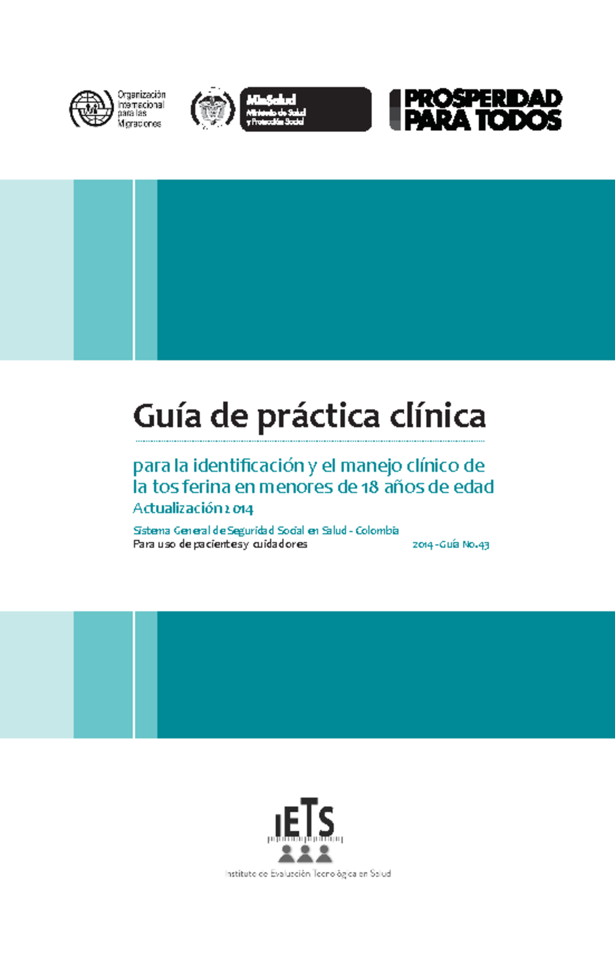 Tos Ferina Gpc Guía De Práctica Clínica Para La Identificación Y El