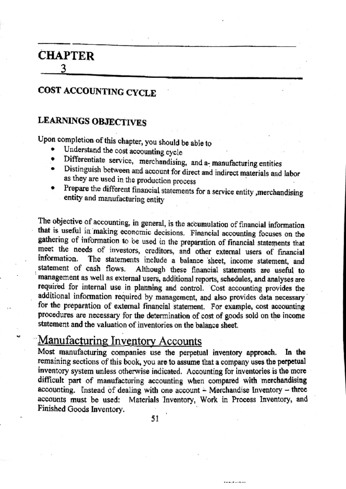 Chap 3 - This is the chapter 3 in the book of Cost Accounting 2019 ...